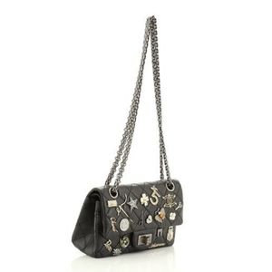 Chanel Black Lambskin Leather Lucky Charms Bag